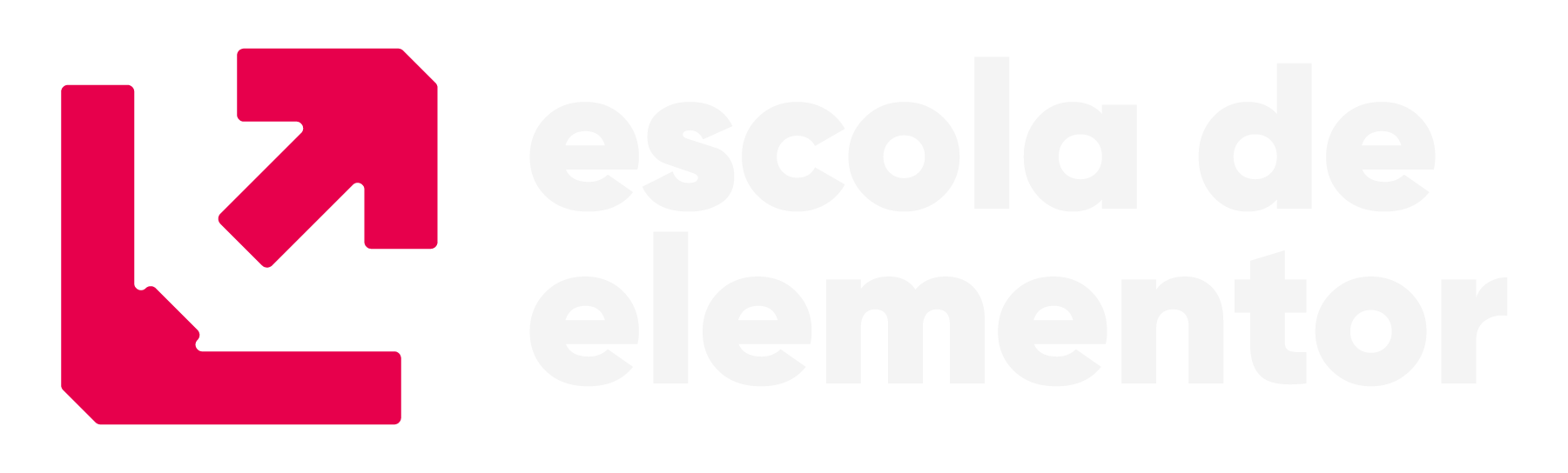 Escola de Elementor - logo branca